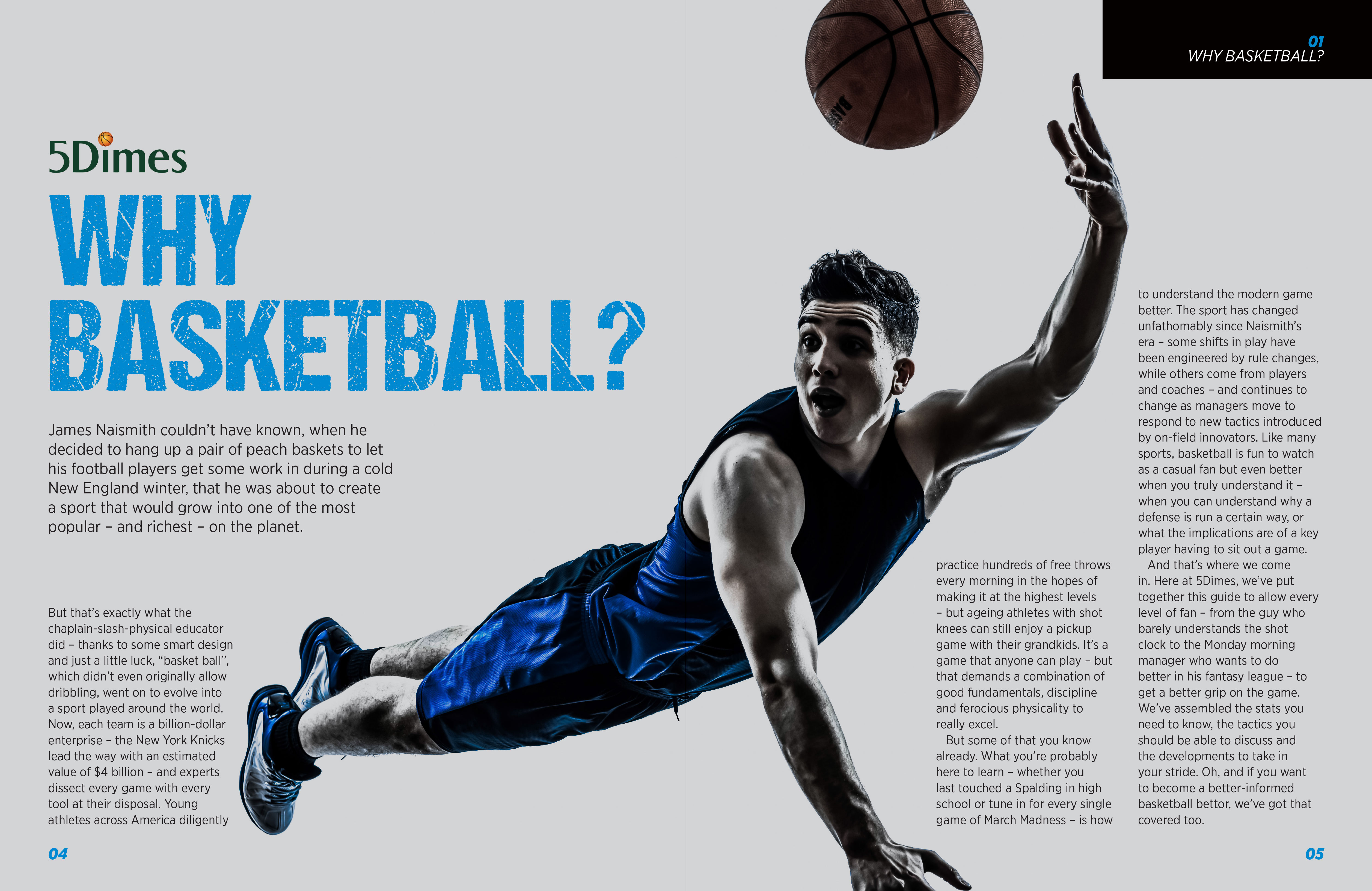 5 Dimes Basketball Landing Page - Fitness and MMA Marketing Agency