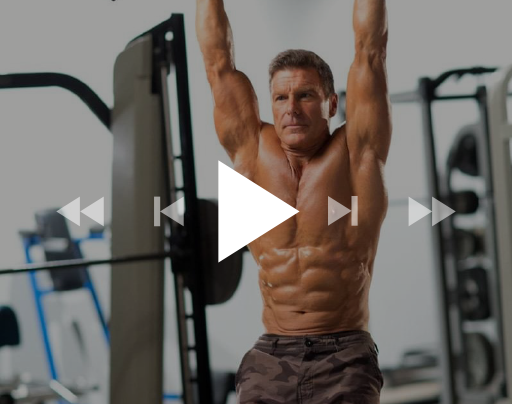 Exercise videos clark bartram hanging with play icon