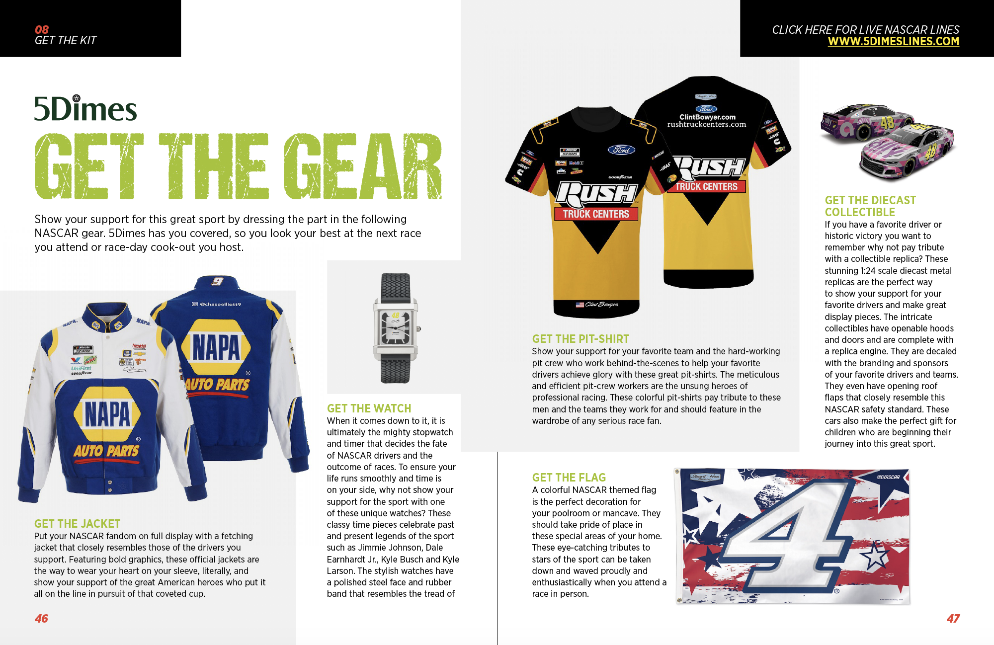 9. GET THE GEAR nascar get the gear